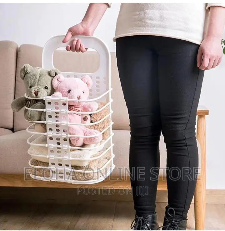Portable Foldable Hanging Laundry Basket