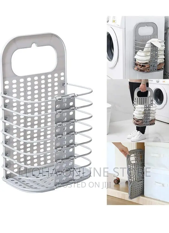 Portable Foldable Hanging Laundry Basket