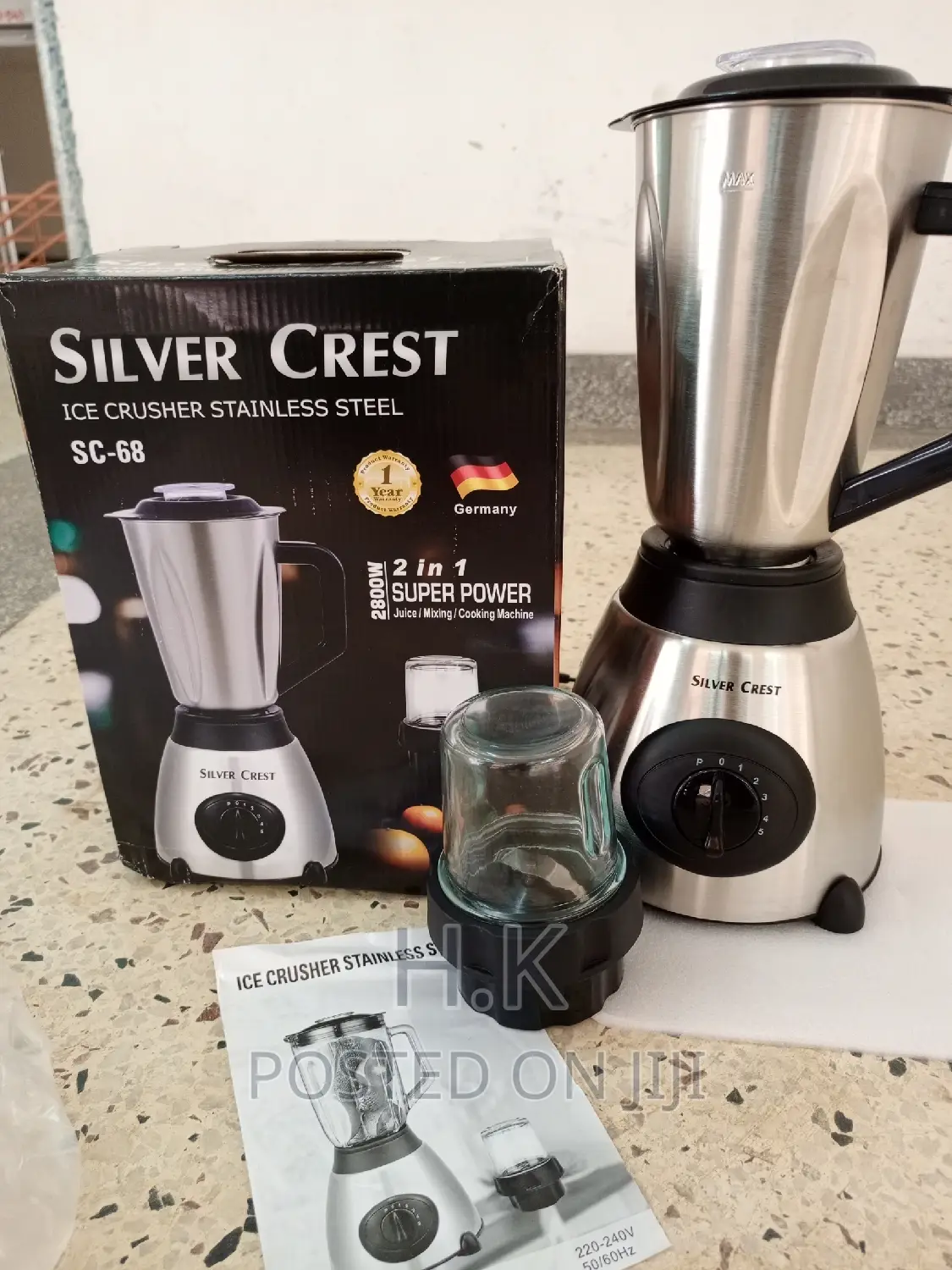 Silver Crest 2in1 Ice Crusher Blender