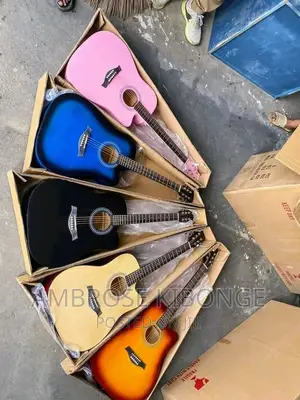 Grand Performance 41inch Powered Acoustic Guitar |Jack Cable