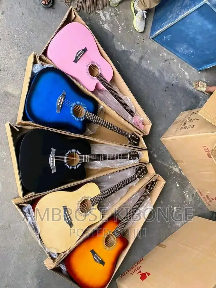 Grand Performance 41inch Powered Acoustic Guitar |Jack Cable