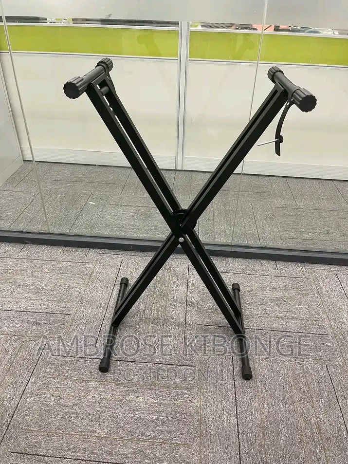 Durable Strong Metallic Double Piano/Keyboard Support Stands