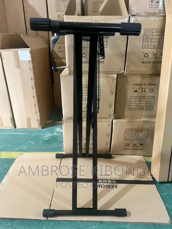 Durable Strong Metallic Double Piano/Keyboard Support Stands