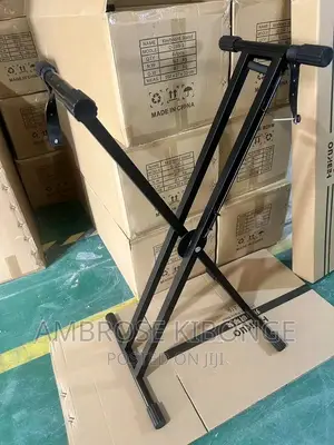 Durable Strong Metallic Double Piano/Keyboard Support Stands