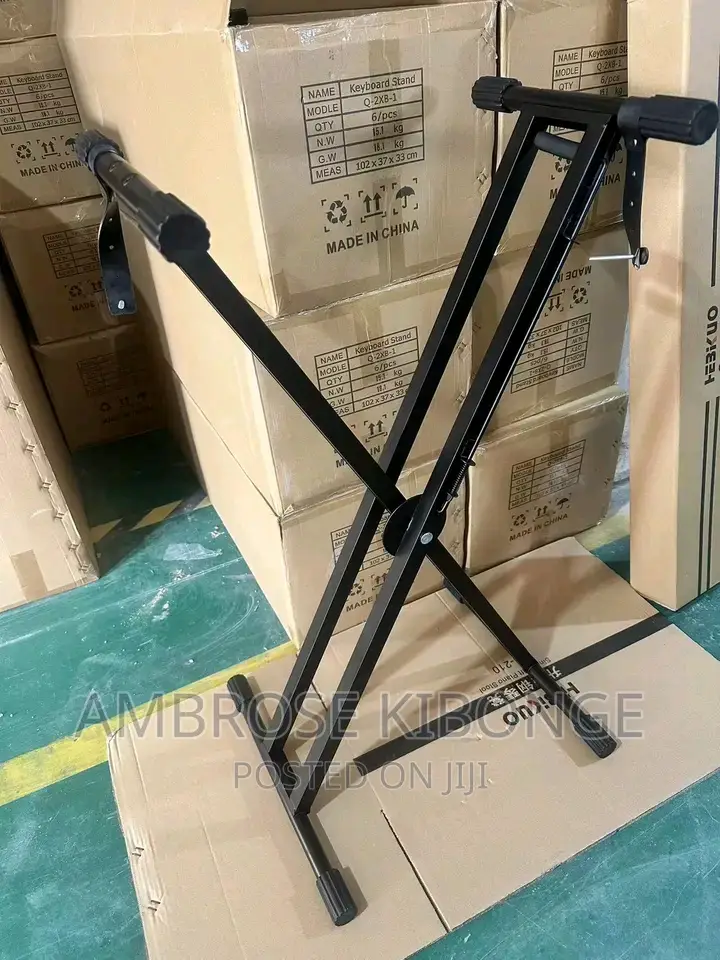Durable Strong Metallic Double Piano/Keyboard Support Stands