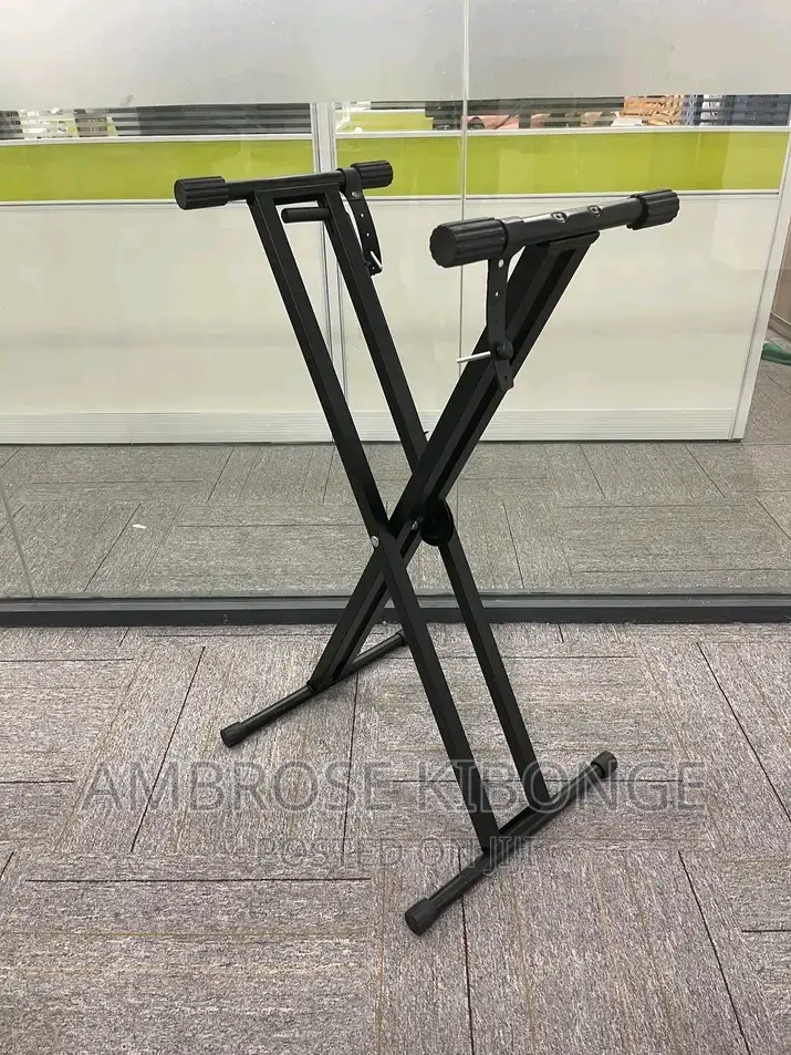 Durable Strong Metallic Double Piano/Keyboard Support Stands