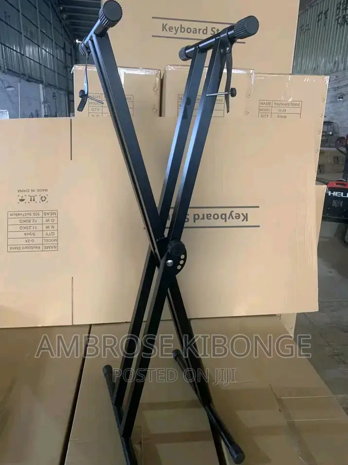Durable Strong Metallic Double Piano/Keyboard Support Stands
