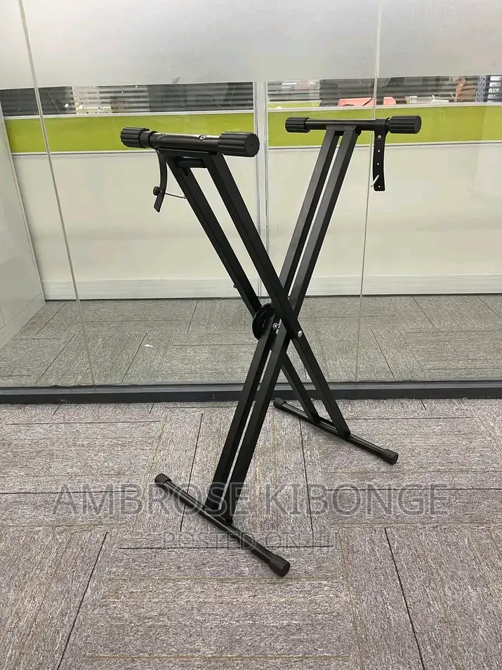 Durable Strong Metallic Double Piano/Keyboard Support Stands