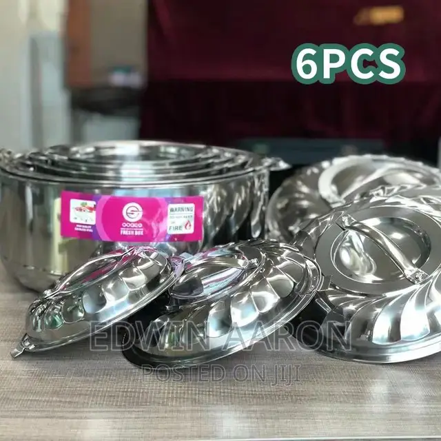 4 Pc Stainless Steel Food Warmer