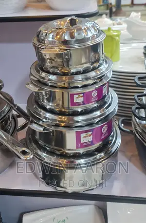 4 Pc Stainless Steel Food Warmer