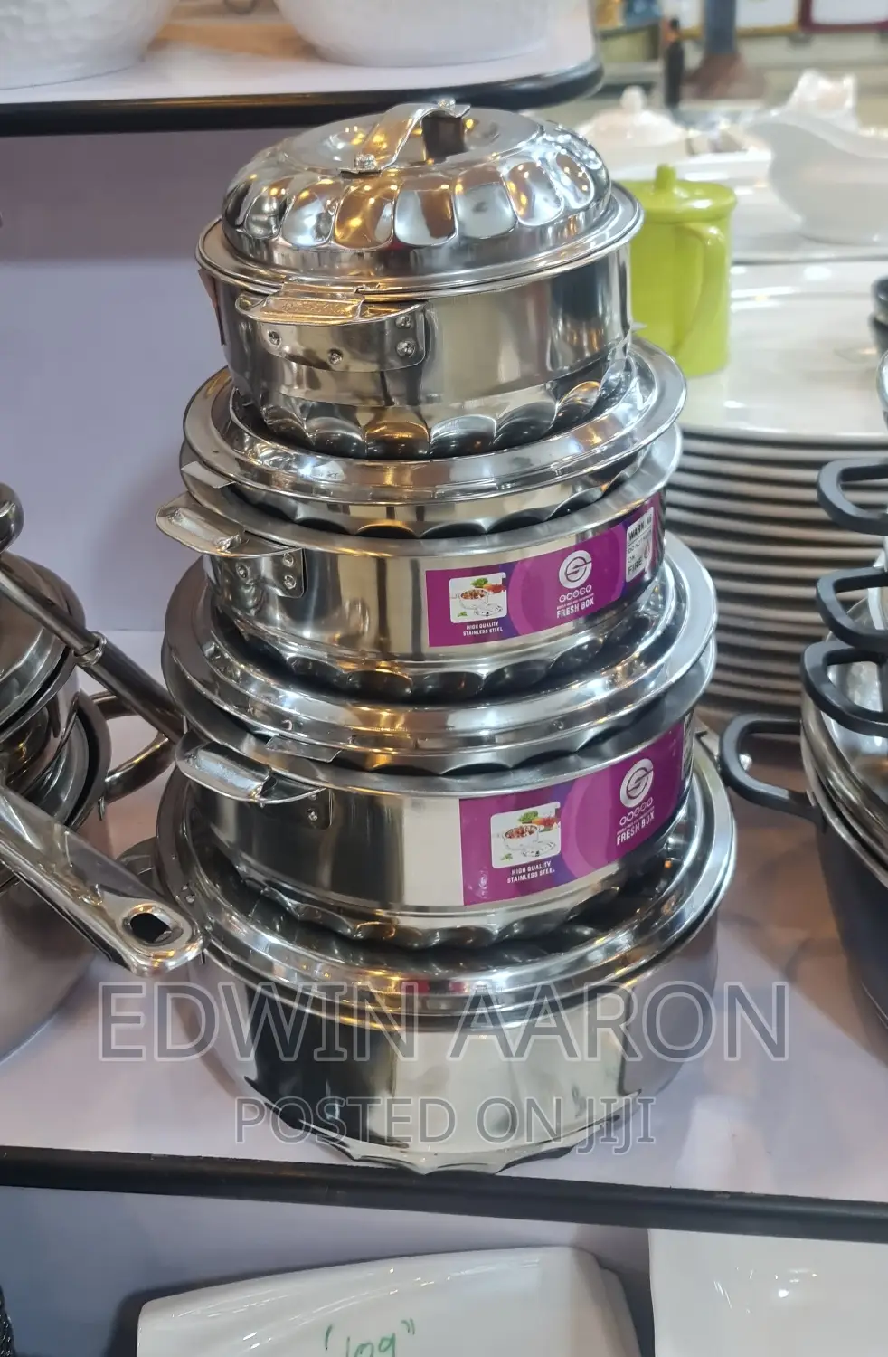 4 Pc Stainless Steel Food Warmer