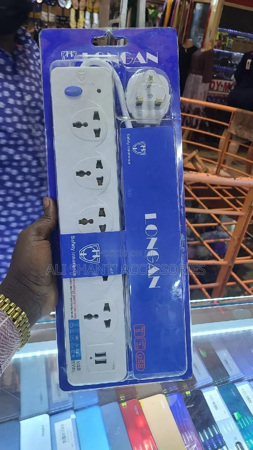 Logan Extension 5 Ways and 2 Usb Charging Ports