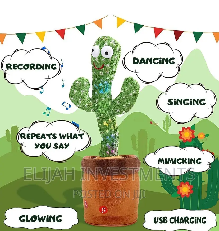 Electronic Dance Cactus Toy for Kids