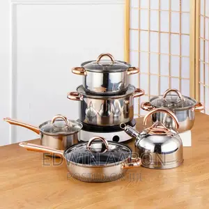 6pcs Cookware Set With a Whistling Kettle