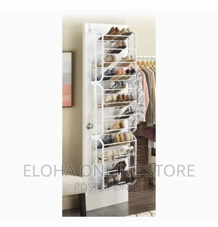12 Tier Over the Door Shoe Rack