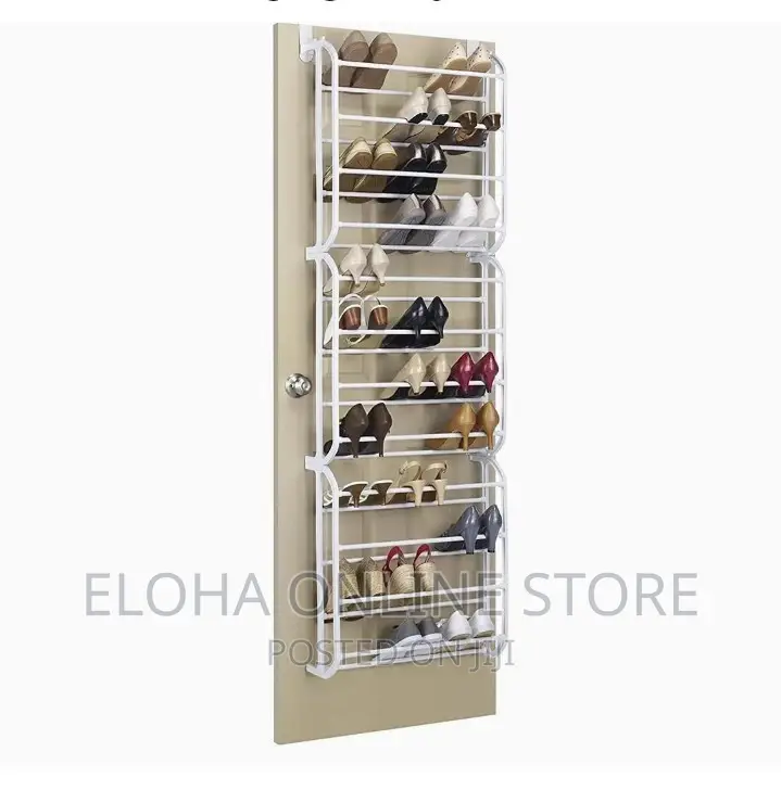 12 Tier Over the Door Shoe Rack
