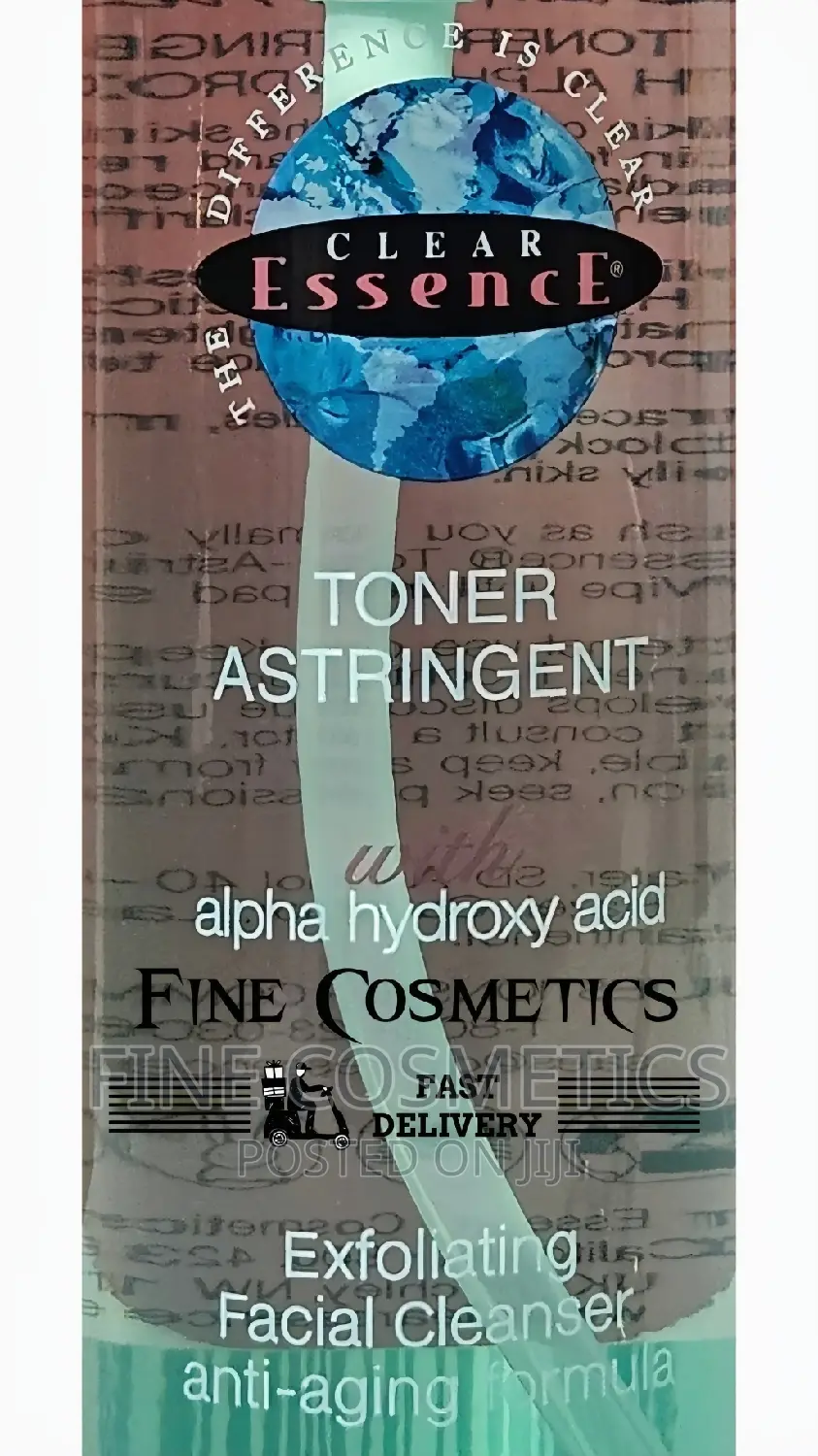 Clear Essence Toner Astringent | 2-in-1 Cleanser and Toner.