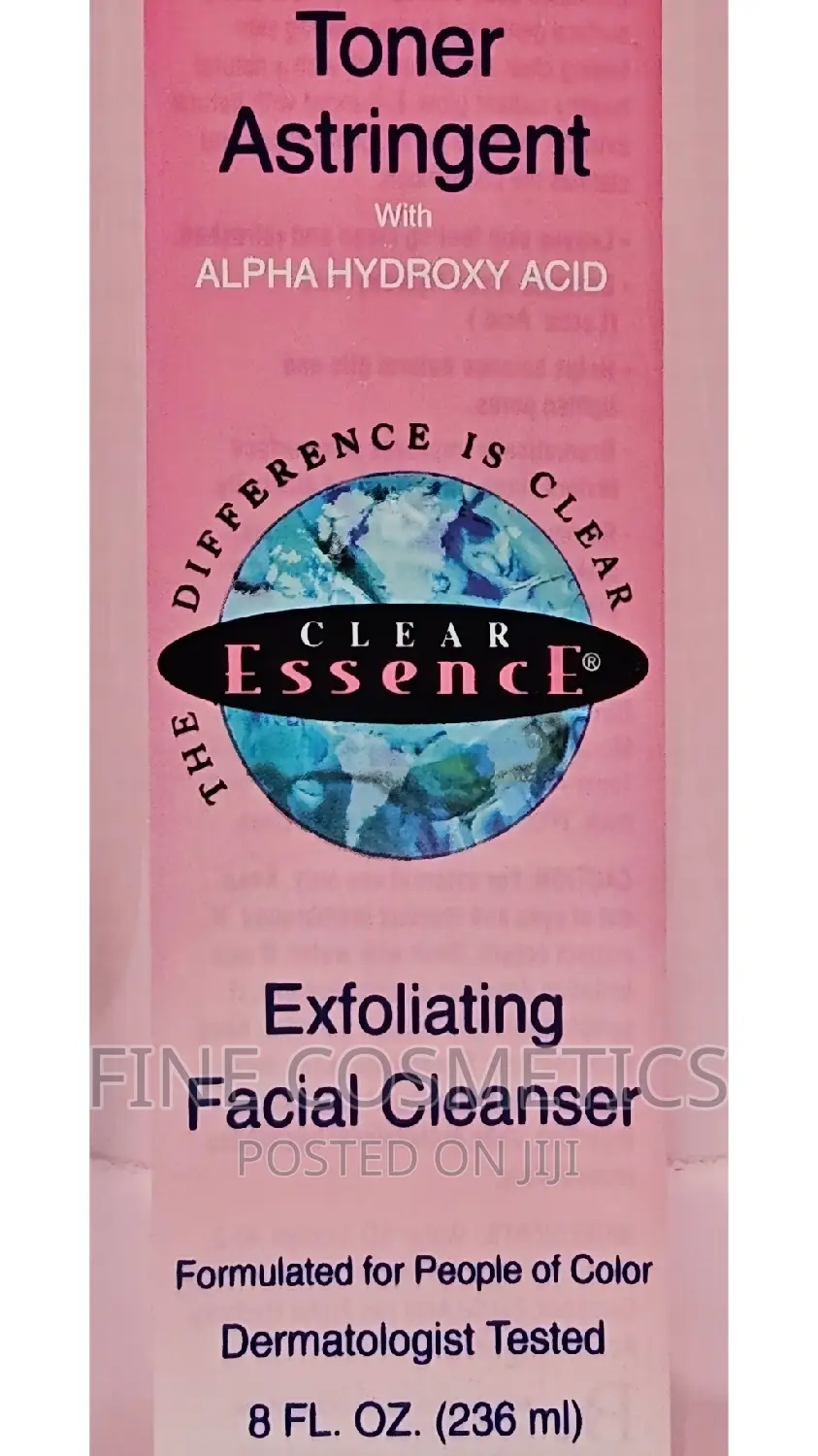 Clear Essence Toner Astringent | 2-in-1 Cleanser and Toner.