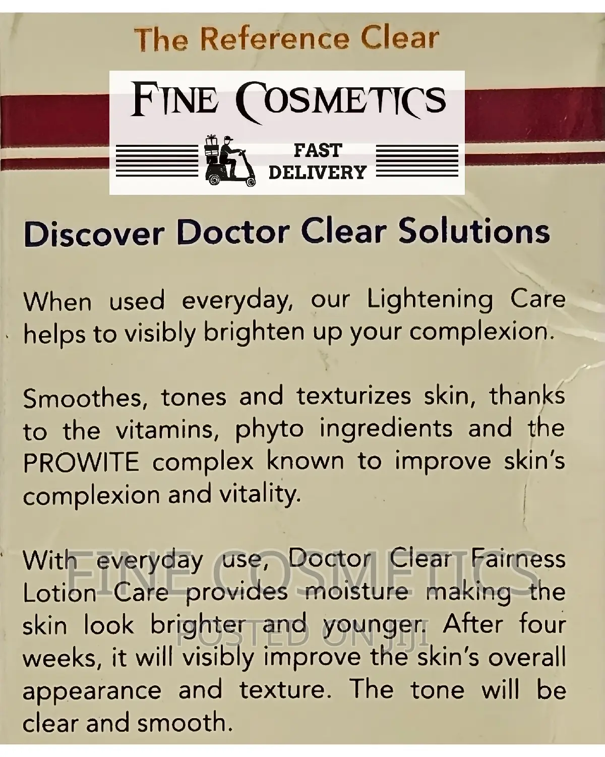 DOCTOR CLEAR LOTION | Prowite Lightening Care Body Lotion.