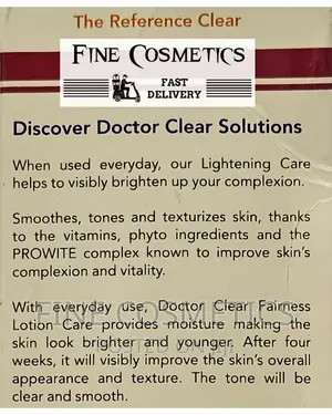 DOCTOR CLEAR LOTION | Prowite Lightening Care Body Lotion.