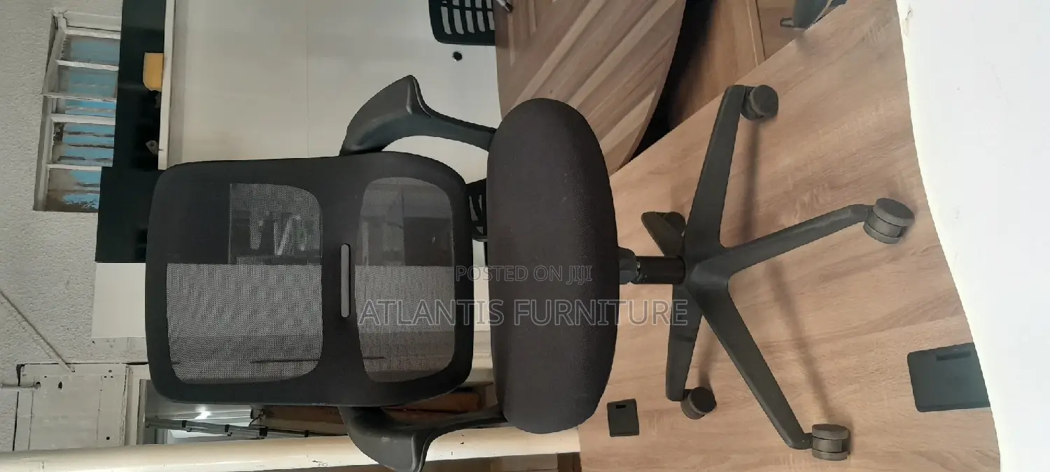 An Extraordinary Netted Office Chair With Arms