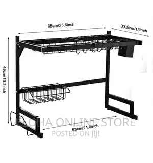 2 Tier Stainless Steel Kitchen Shelf Organizer