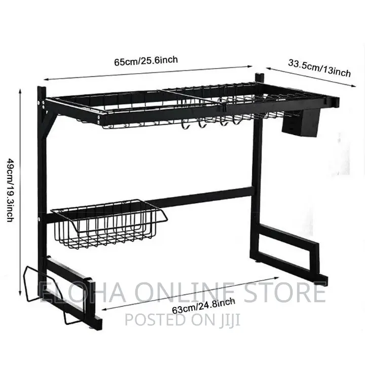 2 Tier Stainless Steel Kitchen Shelf Organizer