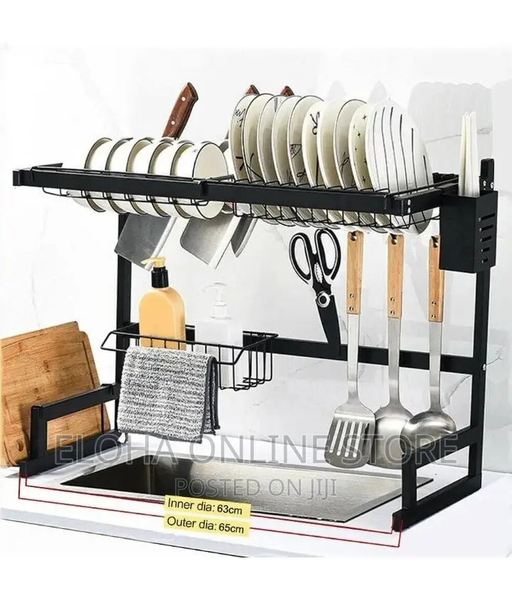 2 Tier Stainless Steel Kitchen Shelf Organizer
