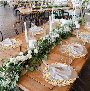 Natural Braid Wooven Round Placements/Table Mat