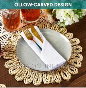 Natural Braid Wooven Round Placements/Table Mat