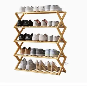 X -Shaped 5 Layer Shoe Rack