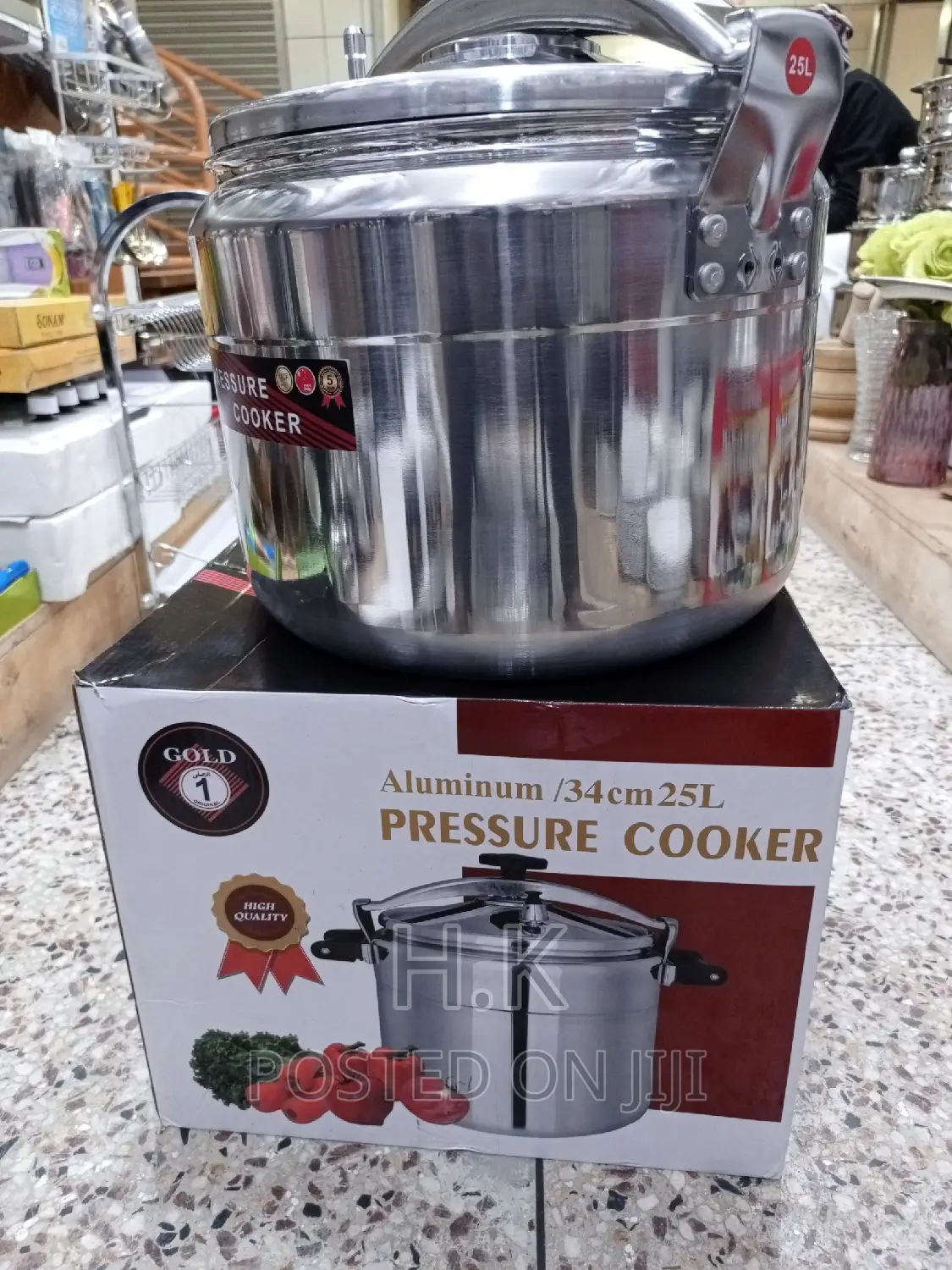25l/34cm Aluminum Pressure Cooker