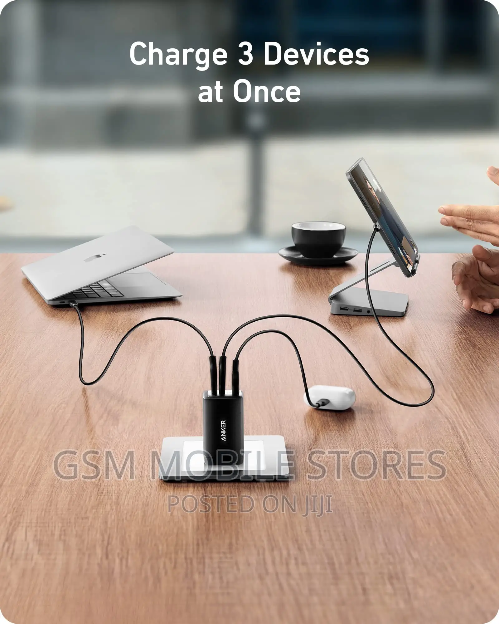 Anker USB C Adapter 735 Nanoii65w, 3-Port Fast Phons/Laptops