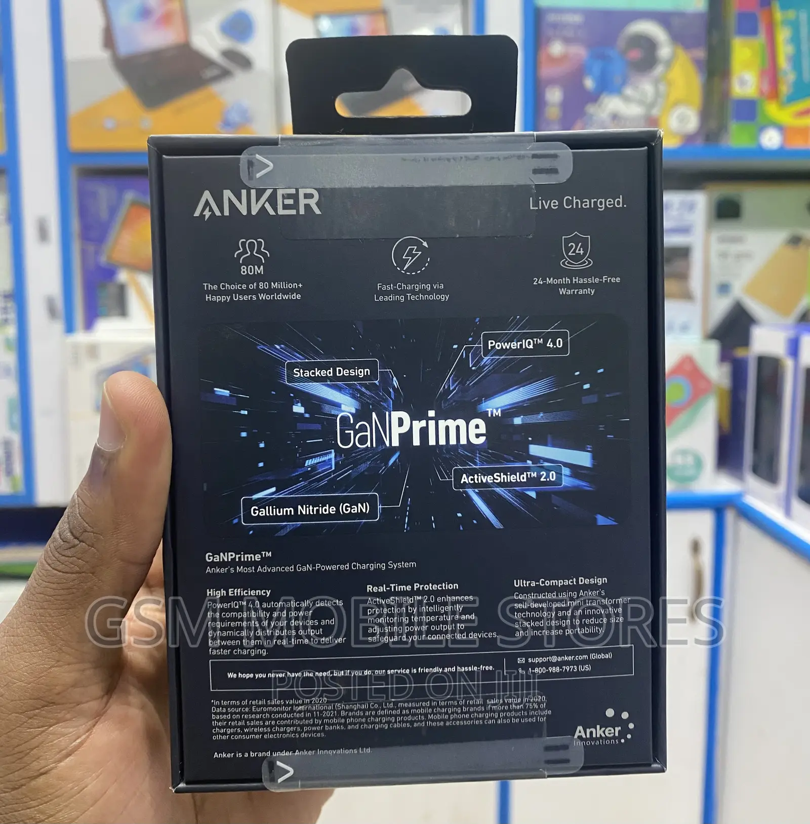 Anker USB C Adapter 735 Nanoii65w, 3-Port Fast Phons/Laptops