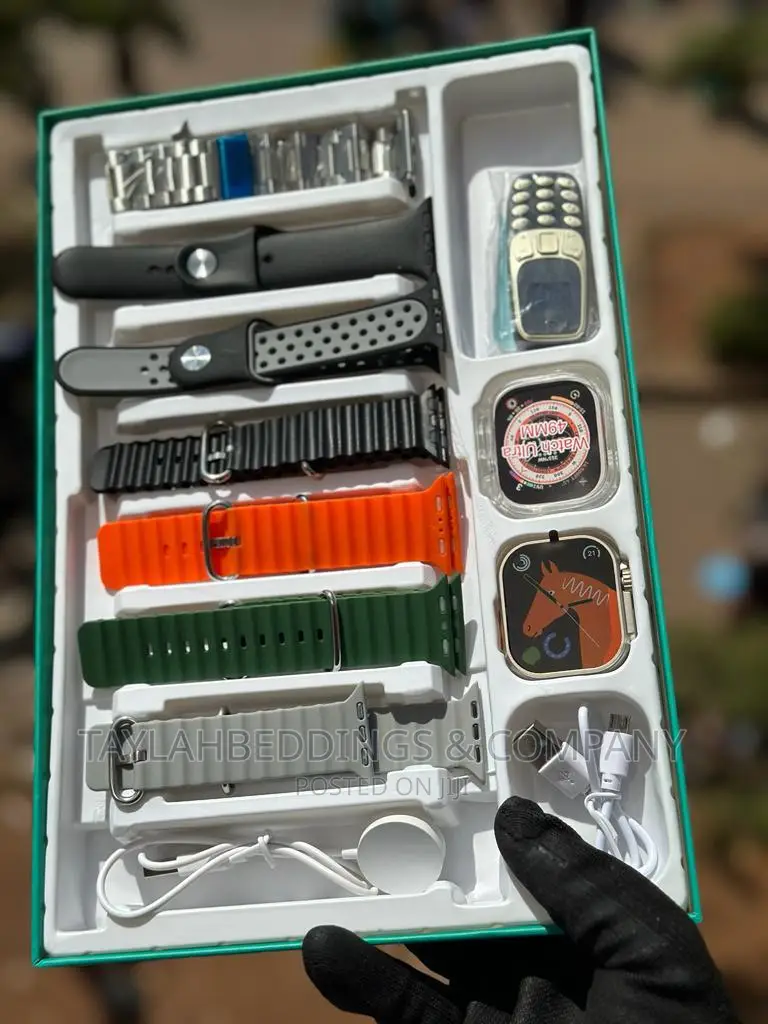 Ultra Smartwatch With 7 Straps, 12 in 1