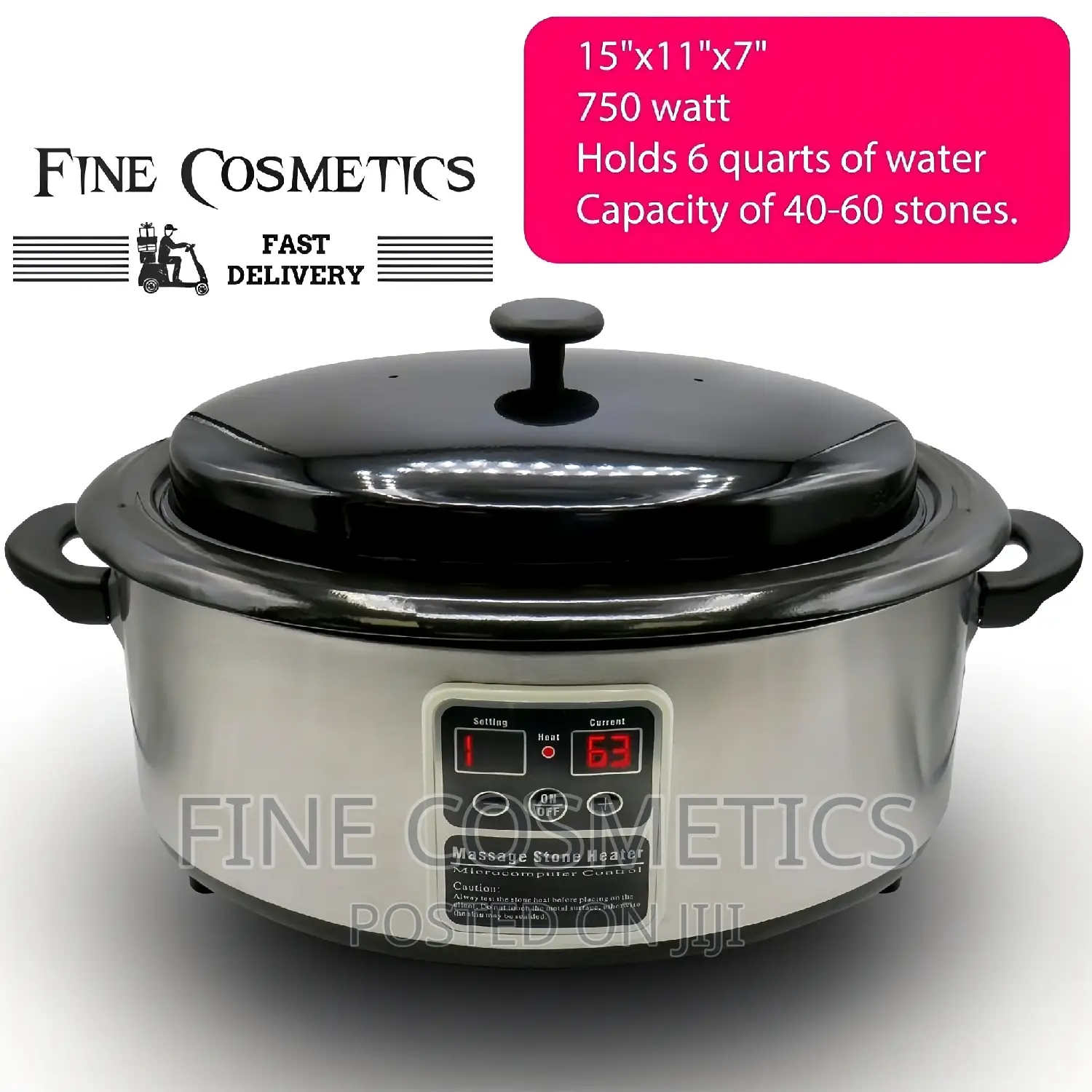 Massage Hot Stone Heater, Empty Digital Stone Warmer Stove.