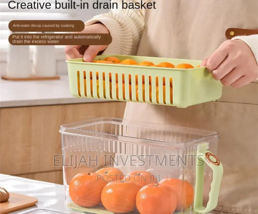 Clear Vegetable Storage Containers/ Organizers