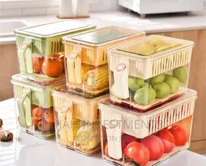 Clear Vegetable Storage Containers/ Organizers