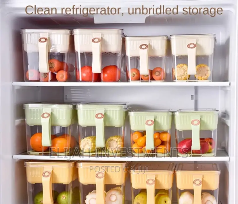 Clear Vegetable Storage Containers/ Organizers