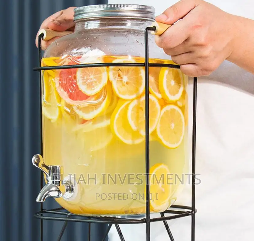 8L Glass Drink/ Juice Dispenser