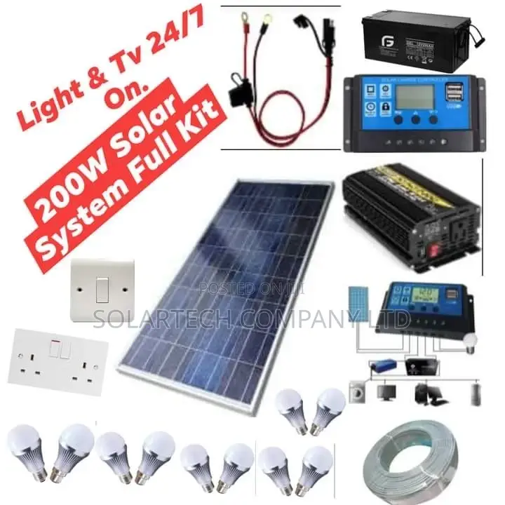200w Solar Full Kit