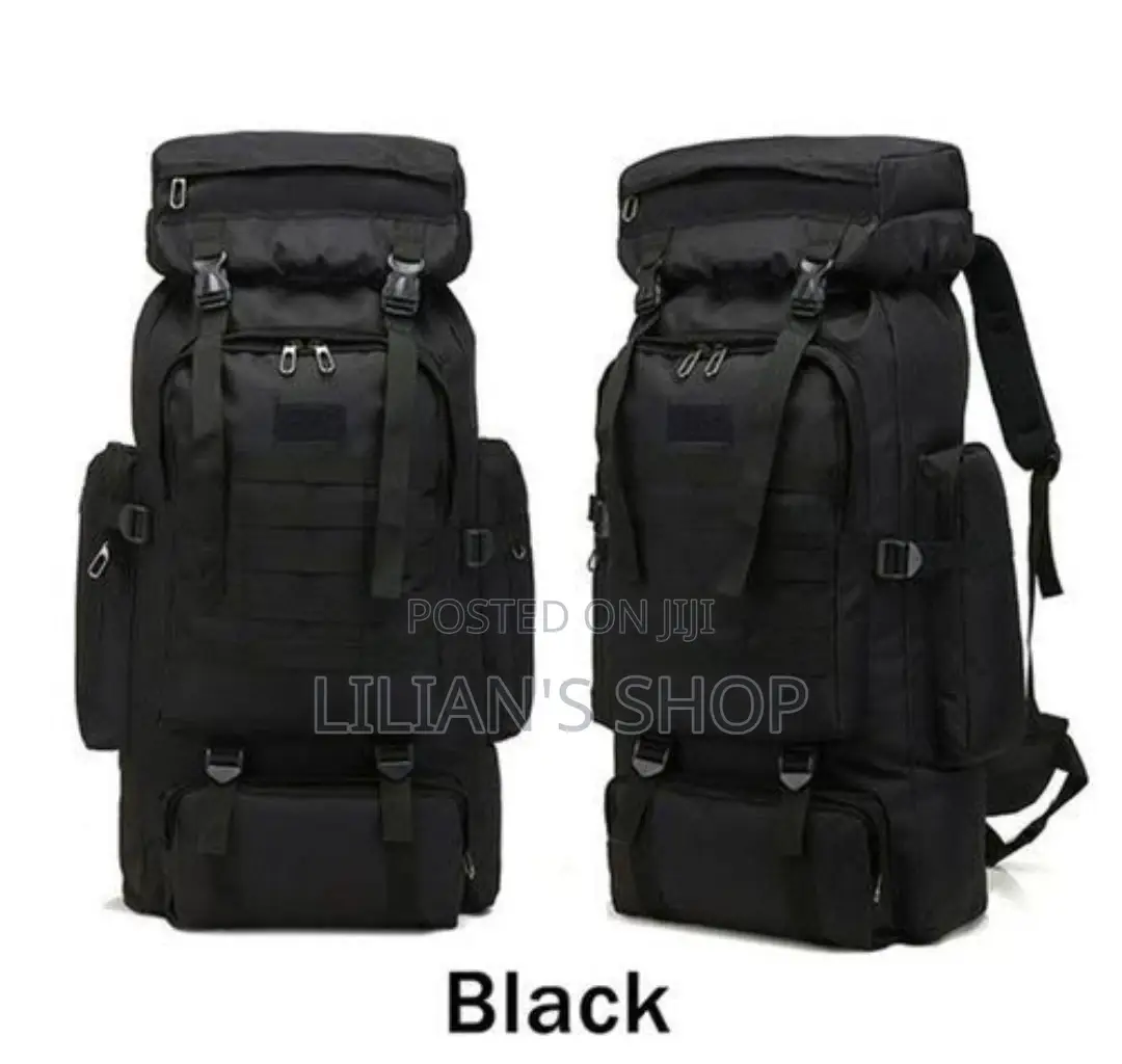 70L Large Military Tan Back Pack Camping Travel Bag