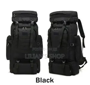 70L Large Military Tan Back Pack Camping Travel Bag