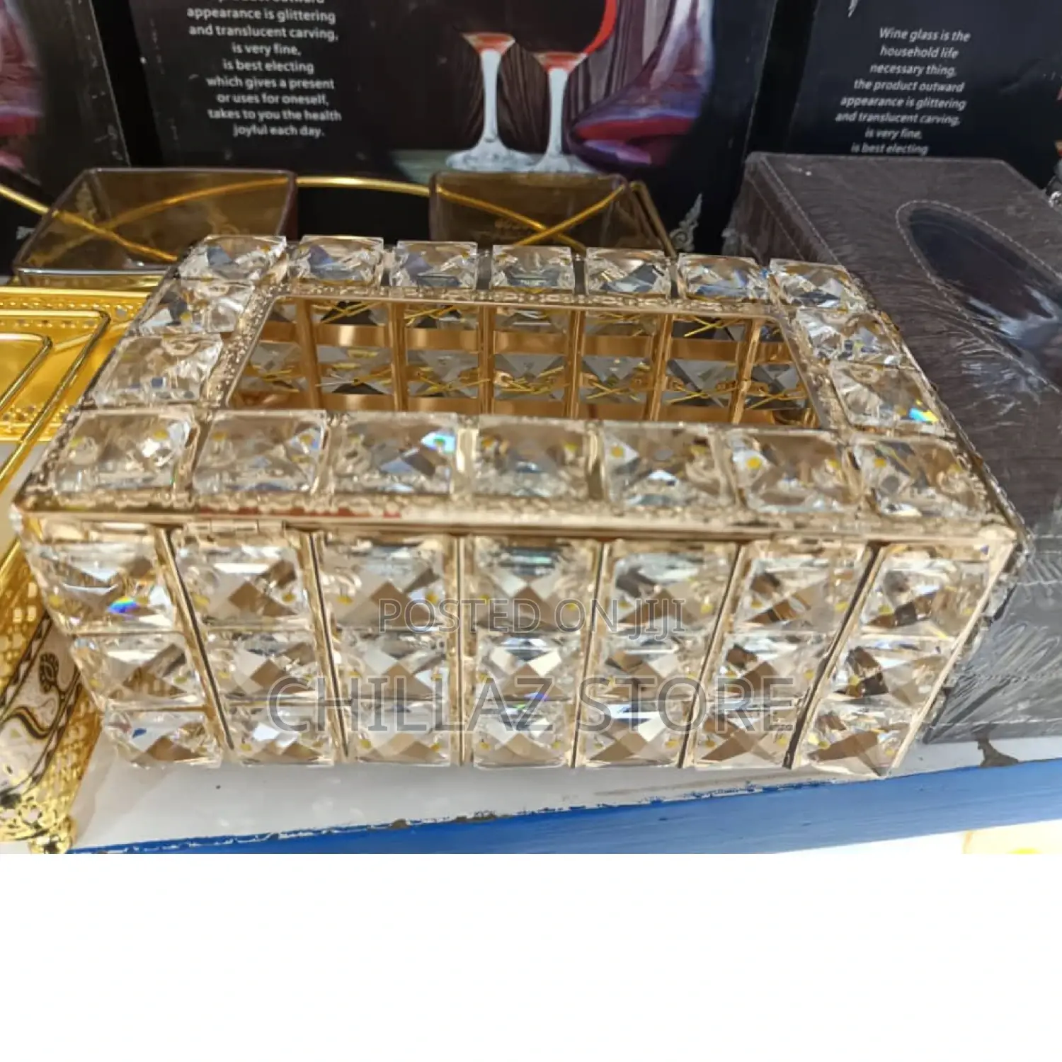 Crystal Tissue Holder Box.