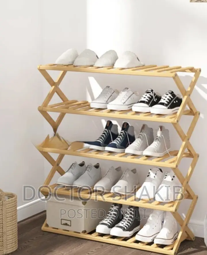Simple Wooden Multilayer Shoe Shelf Rack