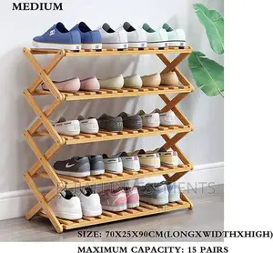 Simple Wooden Multi Layer Shoe Shelf Rack