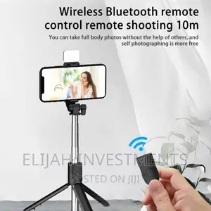 Bluetooth Self Stick And Tripod Stand With Wireless Remote