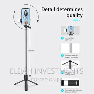 Bluetooth Self Stick And Tripod Stand With Wireless Remote