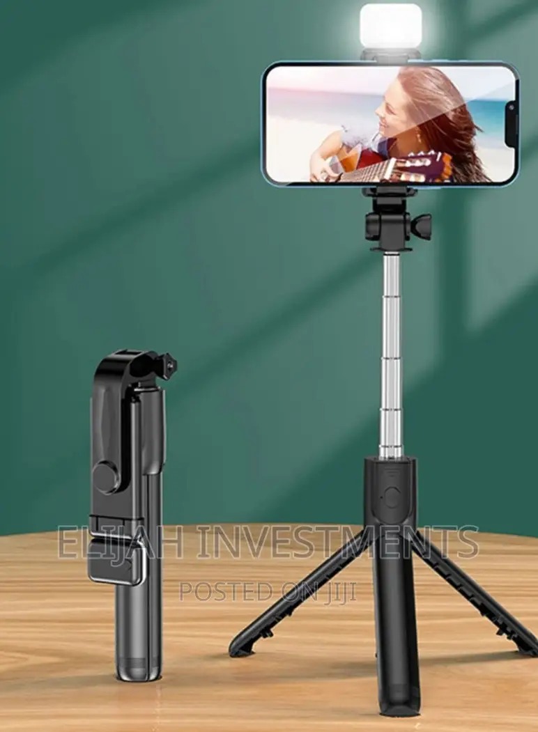 Bluetooth Self Stick And Tripod Stand With Wireless Remote