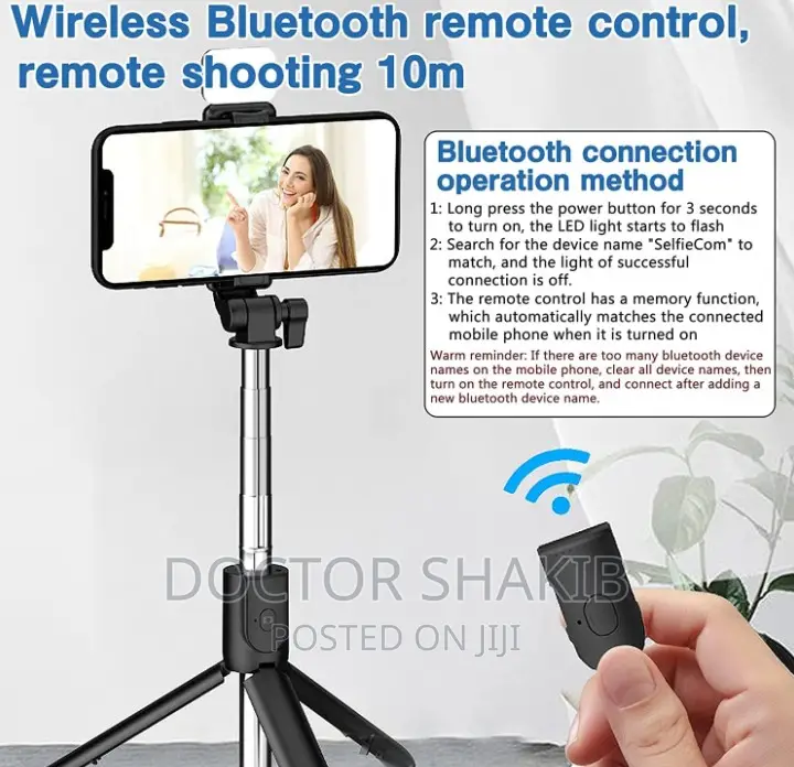 3 In 1 Multifunctional Selfie Stick Tripod Stand